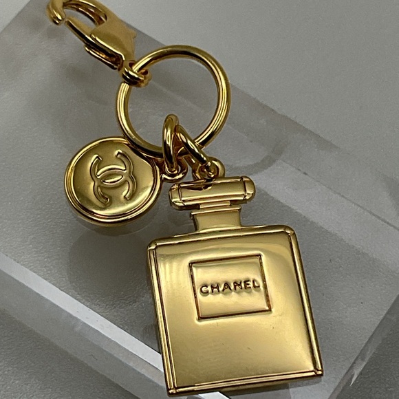 CHANEL Gold-Tone Perfume Bottle Charms - Picture 1 of 4